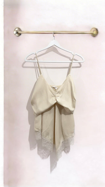 Top Satinado Blonda