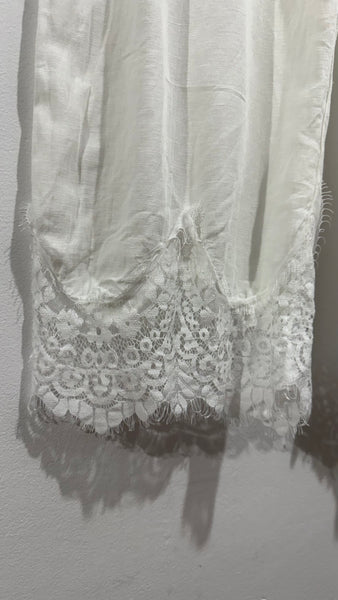 Pantalón Lino Blonda White