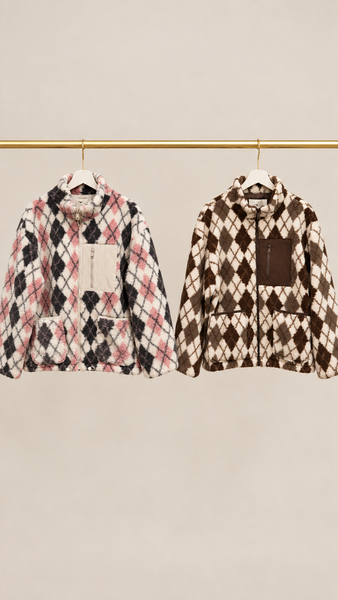 Chaqueta Polar Rombos
