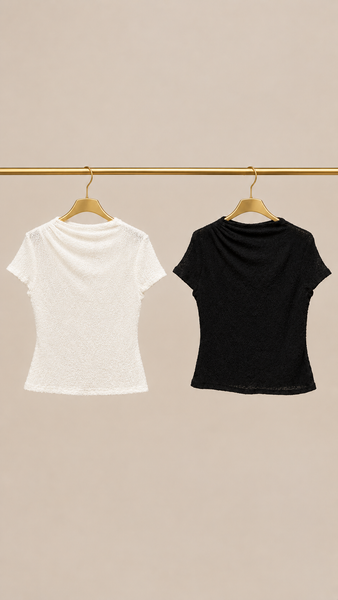 Camiseta Drapeada Basic