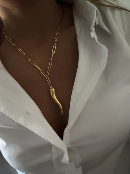 Collar Cornicello Gold