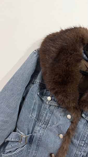 Cazadora Denim & Pelo