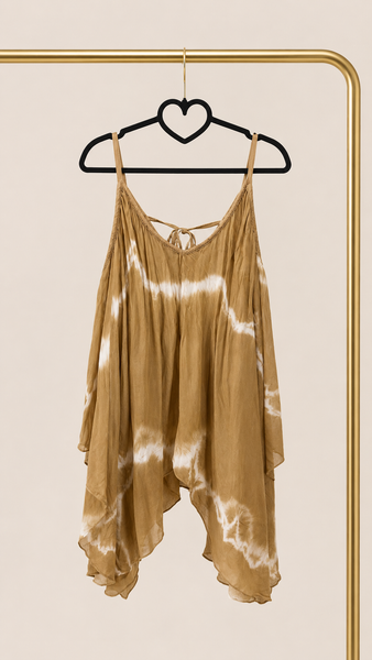 Top Tie Dye Camel