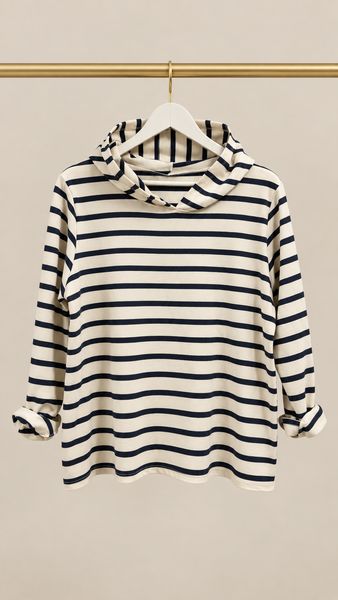 Camiseta Rayas Capucha