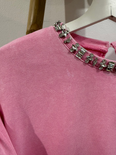 Sudadera Rosa Strass