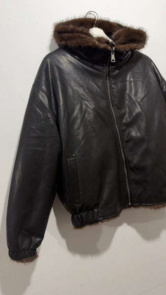 Bomber Reversible BLACK & BROWN