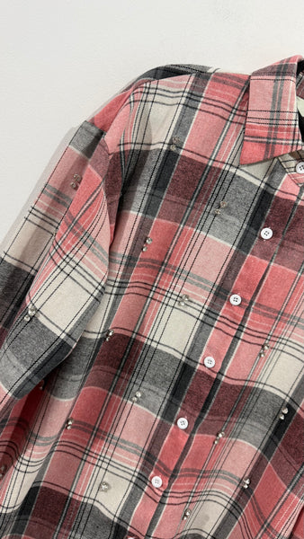 Camisa Cuadro Strass