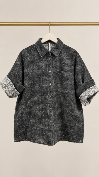 Sobrecamisa Grey Roses