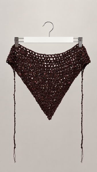 Pañuelo Brown Paillettes
