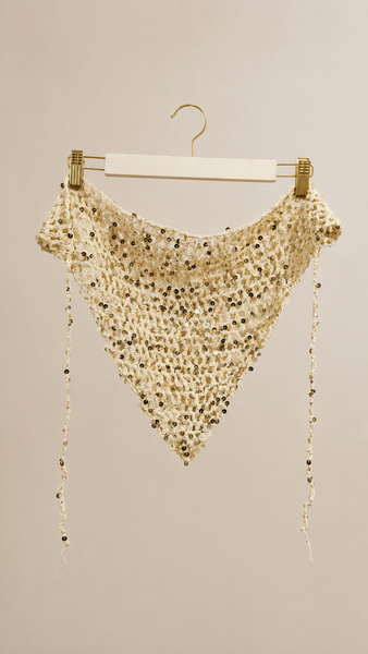 Pañuelo Brown Paillettes