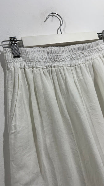 Pantalón Lino Blonda White