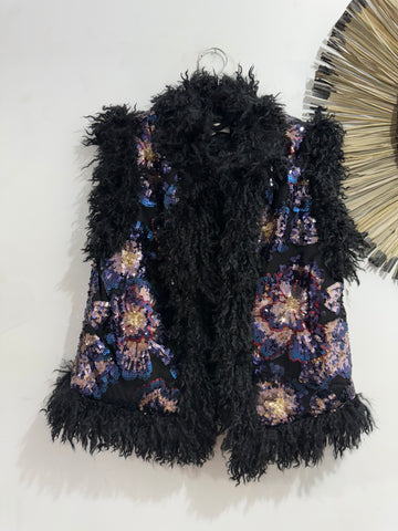 Chaleco Peonía Paillettes