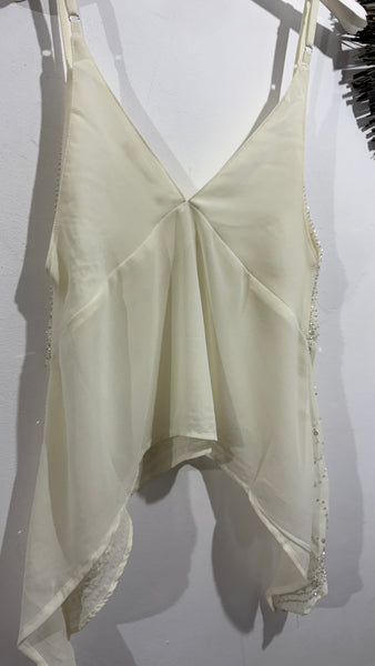 Top Beige Paillettes
