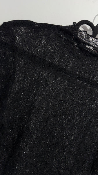 Top Black Strass