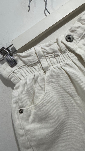 Short Desflecado White