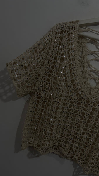 Top Crochet Lentejuelas