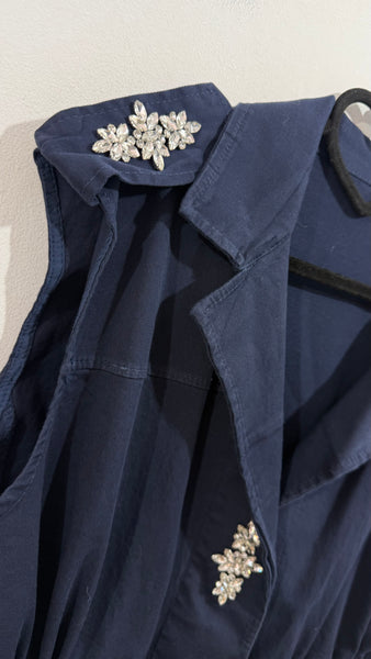 Chaleco Denim Navy