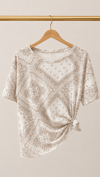 Camiseta Paisley Cotton