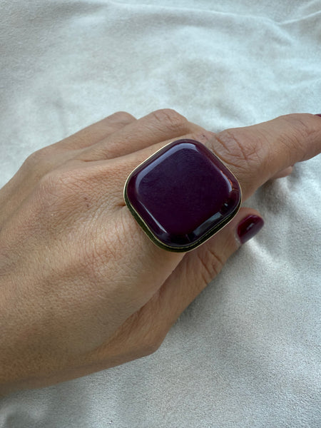 Anillo Cuadrado Gold